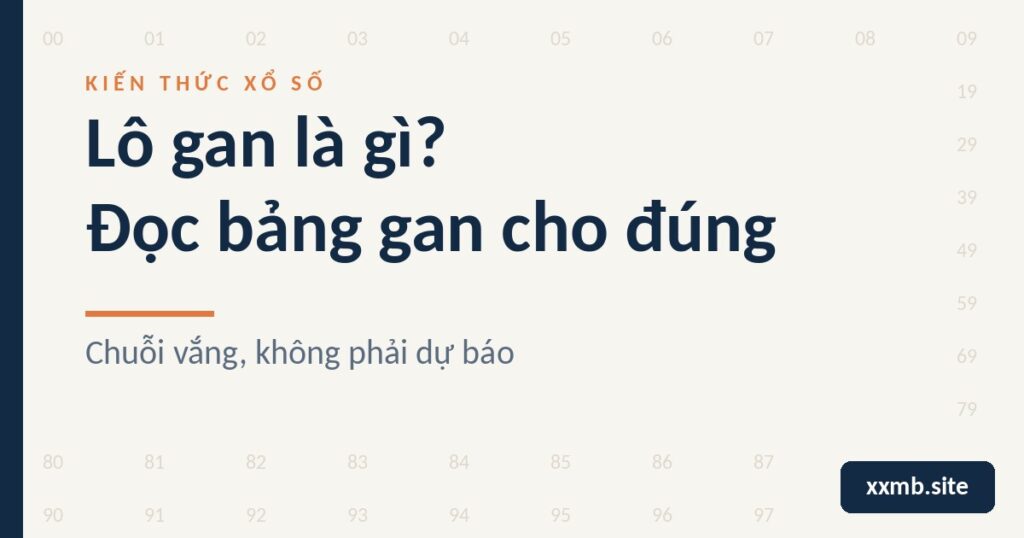 Minh hoạ chuỗi kỳ vắng của lô gan trên nền giấy sáng