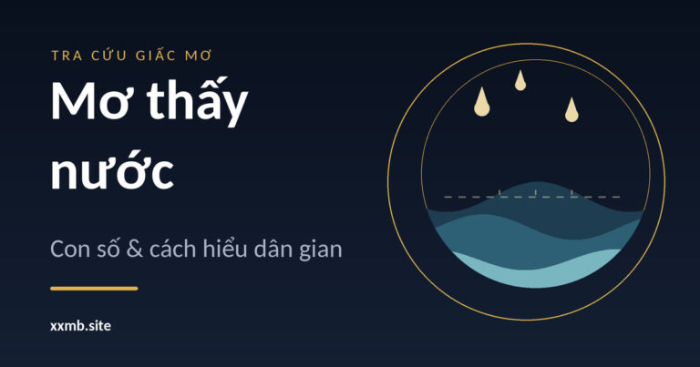 Minh hoạ mặt nước gợn sóng trong vòng tròn vàng trên nền tối