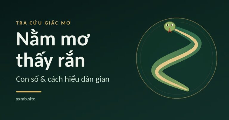 Hình rắn xanh uốn lượn trong vòng tròn đồng trên nền xanh đậm, ảnh bìa bài tra cứu giấc mơ thấy rắn